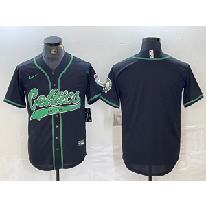 NBA Celtics Blank Black Baseball Vapor Limited Men Jersey