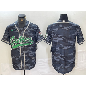 NBA Celtics Blank Camo Vapor Baseball Limited Men Jersey