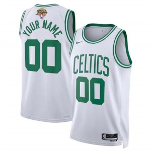 NBA Celtics Customized White 2024 Finals Nike Men Jersey