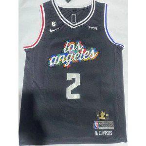 NBA Clipper 2 Kawhi Leonard Black 2022-2023 City Nike Men Jersey