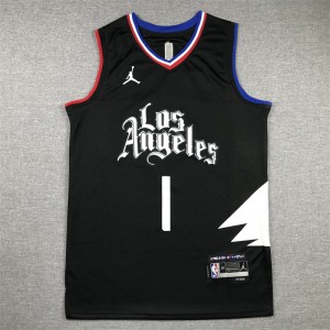 NBA Clippers 1 Harden Black Jordan Men Jersey