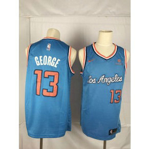 NBA Clippers 13 Paul George Blue Nike Throwback Swingman Men Jersey NBA Clippers 13 Paul George Blue Nike Throwback Swingman Men Jersey