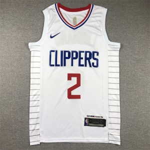 NBA Clippers 2 Kawhi Leonard White Nike Men Jersey