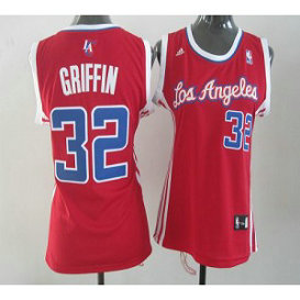 NBA Clippers 32 Blake Griffin Red Road Women Jersey