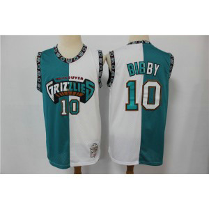 NBA Grizzlies 10 Mike Bibby Blue White Split Hardwood Classics Men Jersey NBA Grizzlies 10 Mike Bibby Blue White Split Hardwood Classics Men Jersey