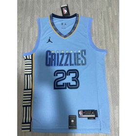NBA Grizzlies 23 Rose 2023 New Blue Jordan Men Jersey NBA Grizzlies 23 Rose 2023 New Blue Jordan Men Jersey