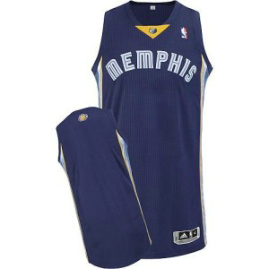 NBA Grizzlies Blank Dark Blue Revolution 30 Men Jersey