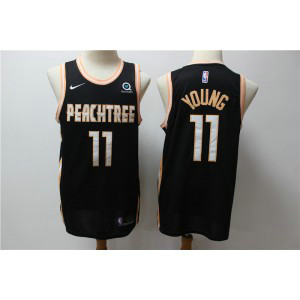 NBA Hawks 11 Trae Young Black 2020 Nike Men Jersey NBA Hawks 11 Trae Young Black 2020 Nike Men Jersey