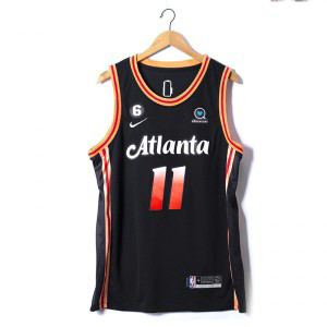 NBA Hawks 11 Trae Young Black 2022-23 City Edition Nike Men Jersey
