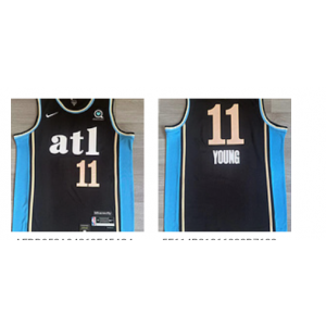 NBA Hawks 11 Trae Young Black 2023-24 City Nike Men Jersey