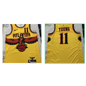 NBA Hawks 11 Young 2021-2022 Yellow Nike Men Jersey NBA Hawks 11 Young 2021-2022 Yellow Nike Men Jersey