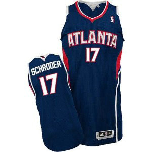 NBA Hawks 17 Dennis Schroder Blue Revolution 30 Men Jersey