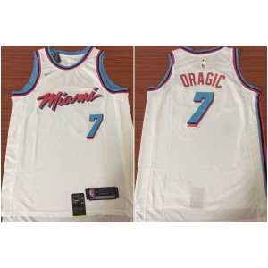 NBA Heat 7 Goran Dragic White Nike Swingman City Edition Men Jersey