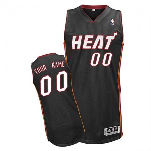 NBA Heats Black Customized Men Jersey