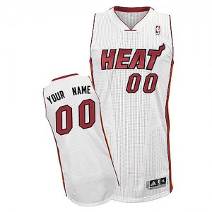 NBA Heats White Customized Men Jersey