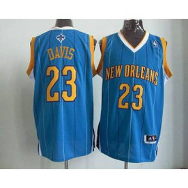NBA Hornets 23 Anthony Davis Baby Blue Revolution 30 Men Jersey NBA Hornets 23 Anthony Davis Baby Blue Revolution 30 Men Jersey