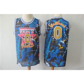 NBA Jordan Why Not 0 Russell Westbrook Blue All Star Basketball Men Jersey