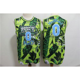 NBA Jordan Why Not 0 Russell Westbrook Green All Star Basketball Men Jersey