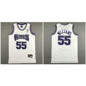NBA Kings 55 Jason Williams White Nike Swingman Men Jersey