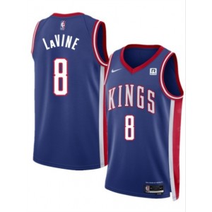 NBA Kings 8 Zach LaVine Blue 2025 City Edition Nike Men Jersey
