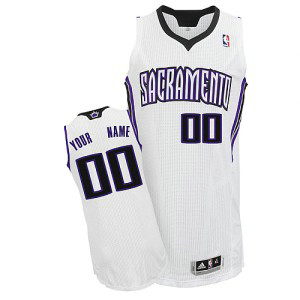 NBA Kings White Customized Men Jersey