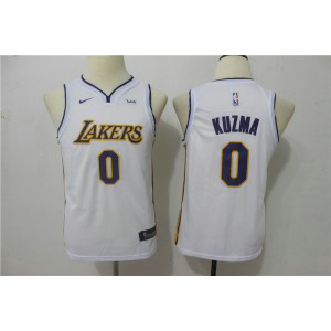 NBA Lakers 0 Kyle Kuzma White Nike Swingman Youth Jersey