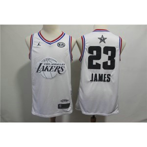 NBA Lakers 23 LeBron James 2019 All-Star White Swingman Men Jersey NBA Lakers 23 LeBron James 2019 All-Star White Swingman Men Jersey