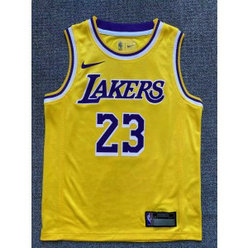 NBA Lakers 23 LeBron James Yellow Youth Jersey NBA Lakers 23 LeBron James Yellow Youth Jersey