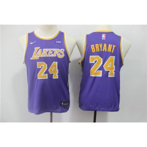 NBA Lakers 24 Kobe Bryant Purple Nike Swingman Youth Jersey