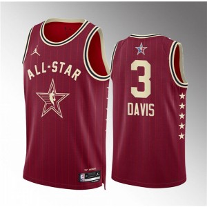 NBA Lakers 3 Anthony Davis Crimson 2024 All Star Jordan Men Jersey NBA Lakers 3 Anthony Davis Crimson 2024 All Star Jordan Men Jersey