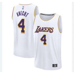 NBA Lakers 4 Dalton Knecht White Men Jersey