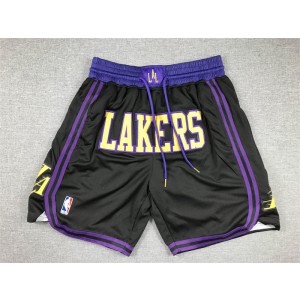 NBA Lakers Black Shorts 4