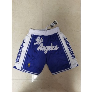 NBA Lakers Just Don Blue Throwback Shorts NBA Lakers Just Don Blue Throwback Shorts