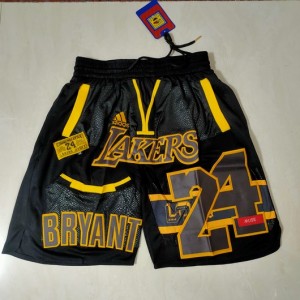 NBA Lakers Kobe Bryant Black Just Don Shorts NBA Lakers Kobe Bryant Black Just Don Shorts