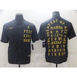 NBA Lakers Kobe Bryant Black Vapor Baseball Limited Men Jersey
