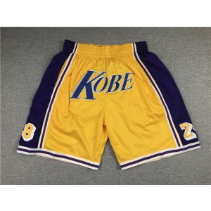 NBA Lakers Kobe Yellow 2020 New Shorts NBA Lakers Kobe Yellow 2020 New Shorts