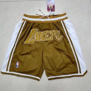 NBA Lakers Yellow Shorts 2