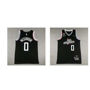 NBA Los Angeles Clippers 0 Westerbrook Black Nike Men Jersey NBA Los Angeles Clippers 0 Westerbrook Black Nike Men Jersey