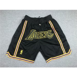 NBA Los Angeles Lakers Black Just Don Shorts NBA Los Angeles Lakers Black Just Don Shorts