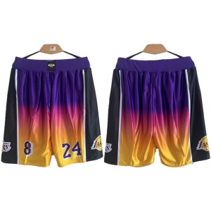 NBA Los Angeles Lakers Purple Yellow Shorts NBA Los Angeles Lakers Purple Yellow Shorts