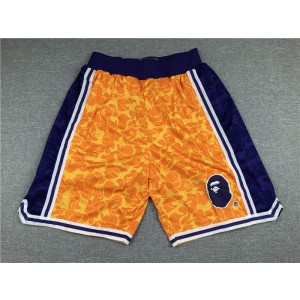 NBA Los Angeles Lakers Yellow Shorts