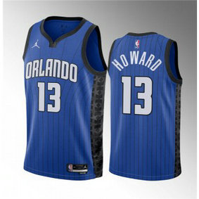 NBA Magic 13 Jett Howard Blue 2023 Draft Statement Edition Jordan Men Jersey