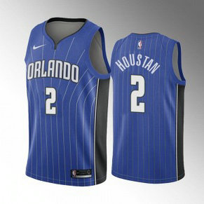 NBA Magic 2 Caleb Houstan Blue 2022 Draft Basketball Nike Men Jersey
