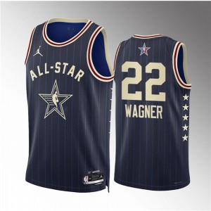 NBA Magic 22 Franz Wagner Navy 2024 All Star Jordan Men Jersey