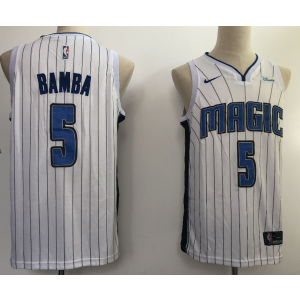 NBA Magic 5 Mohamed Bamba White 2018 NBA Draft Nike Men Jersey