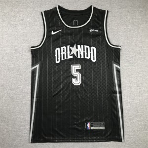 NBA Magic 5 Paolo Banchero Black 2023 City Nike Men Jersey