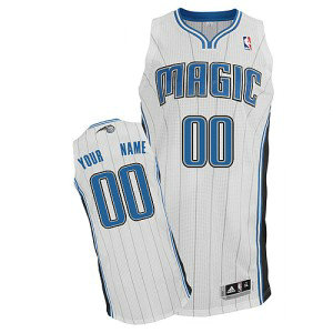 NBA Magic White Customized Men Jersey