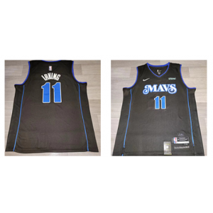 NBA Mavericks 11 Kyrie Irving Black 2023-24 City Nike Men Jersey