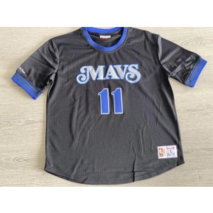 NBA Mavericks 11 Kyrie Irving Black MITCHELL & NESS Men Jersey