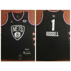 NBA Nets 1 D'Angelo Russell 2019 All-Star Black Swingman Men Jersey NBA Nets 1 D'Angelo Russell 2019 All-Star Black Swingman Men Jersey